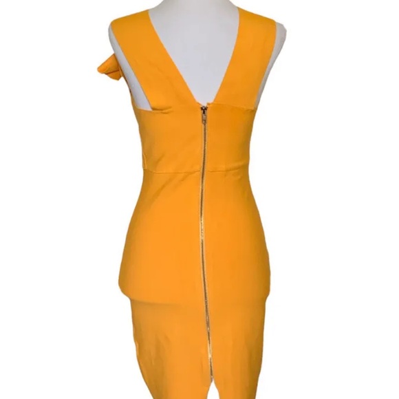 Bandage Dress Medium Legerbabe Yellow Bodycon Sexy Zip Up Mini Tube Tank Club - Picture 4 of 8